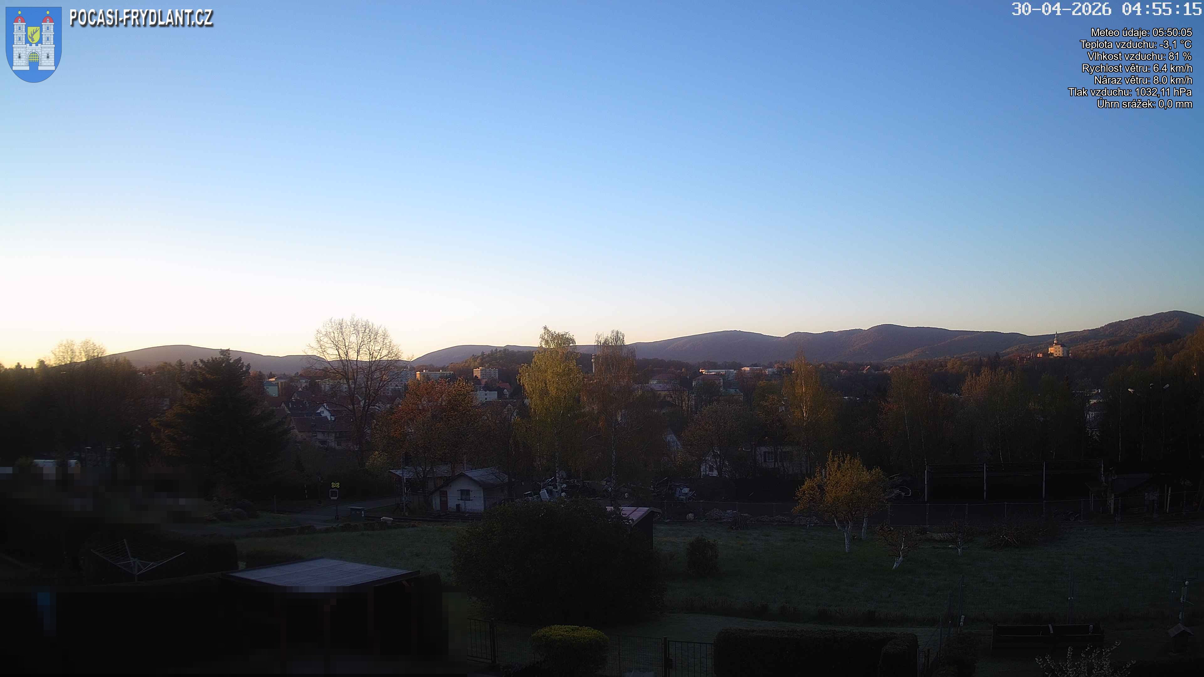 Náhled z kamery Frýdlant JV