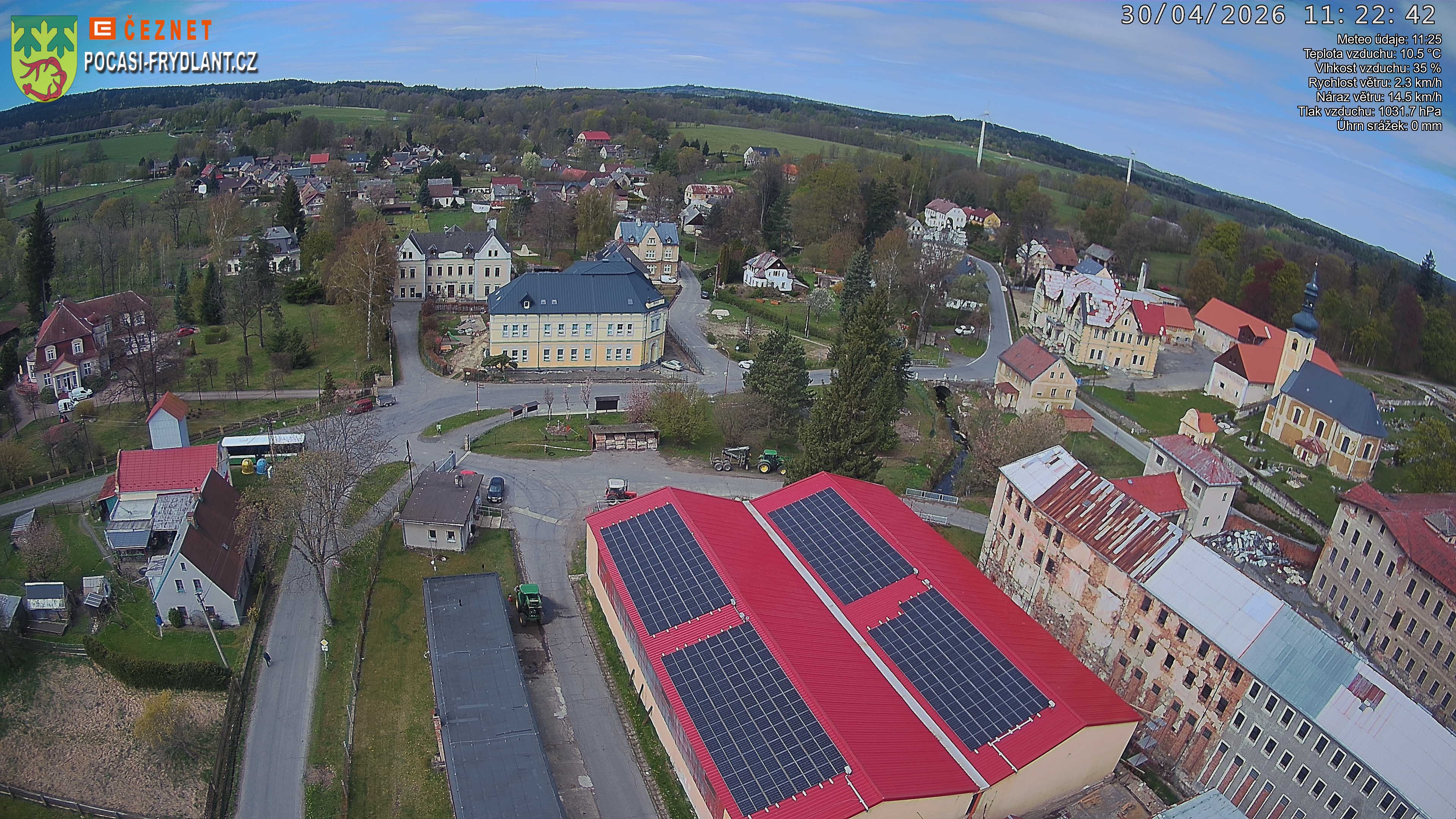 Náhled z kamery Jindřichovice p. S.