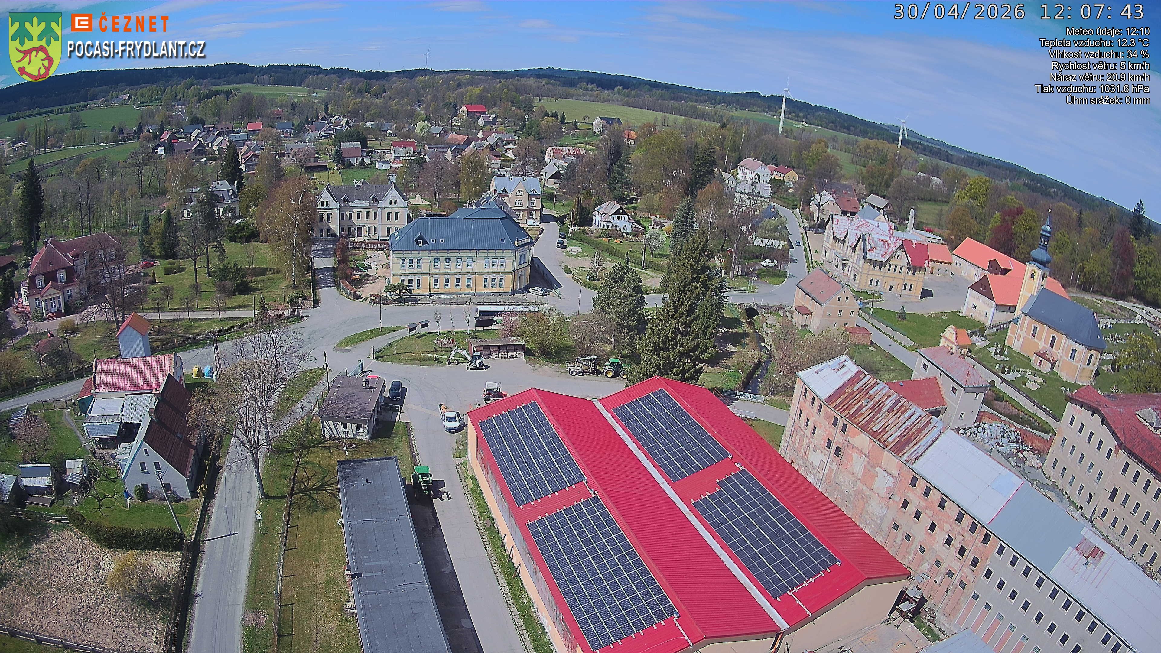 Náhled z kamery Jindřichovice p. S.