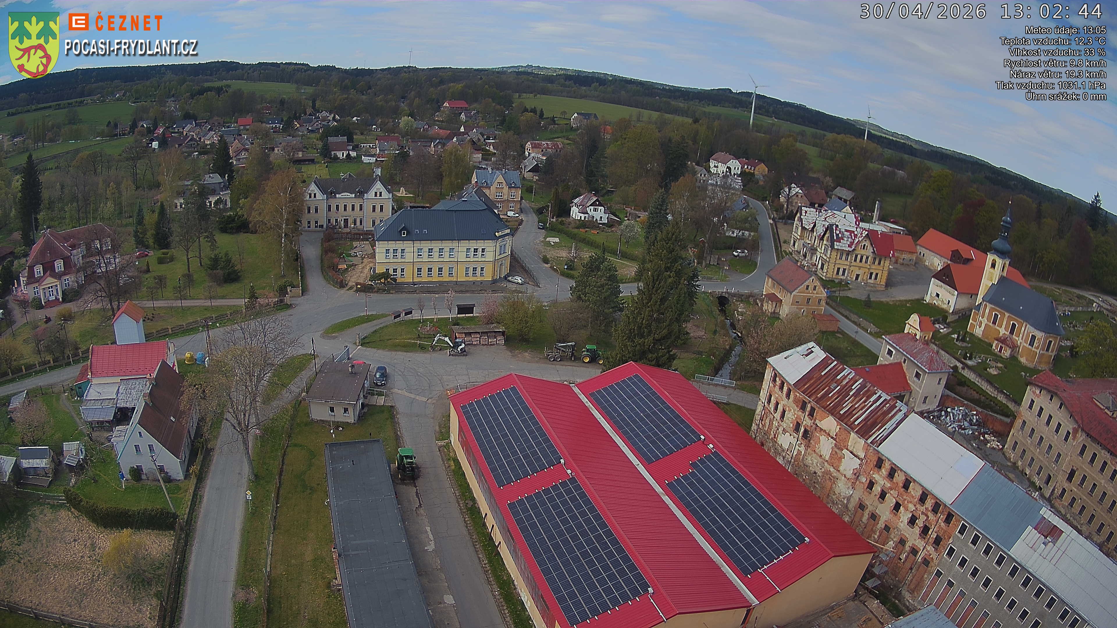 Náhled z kamery Jindřichovice p. S.