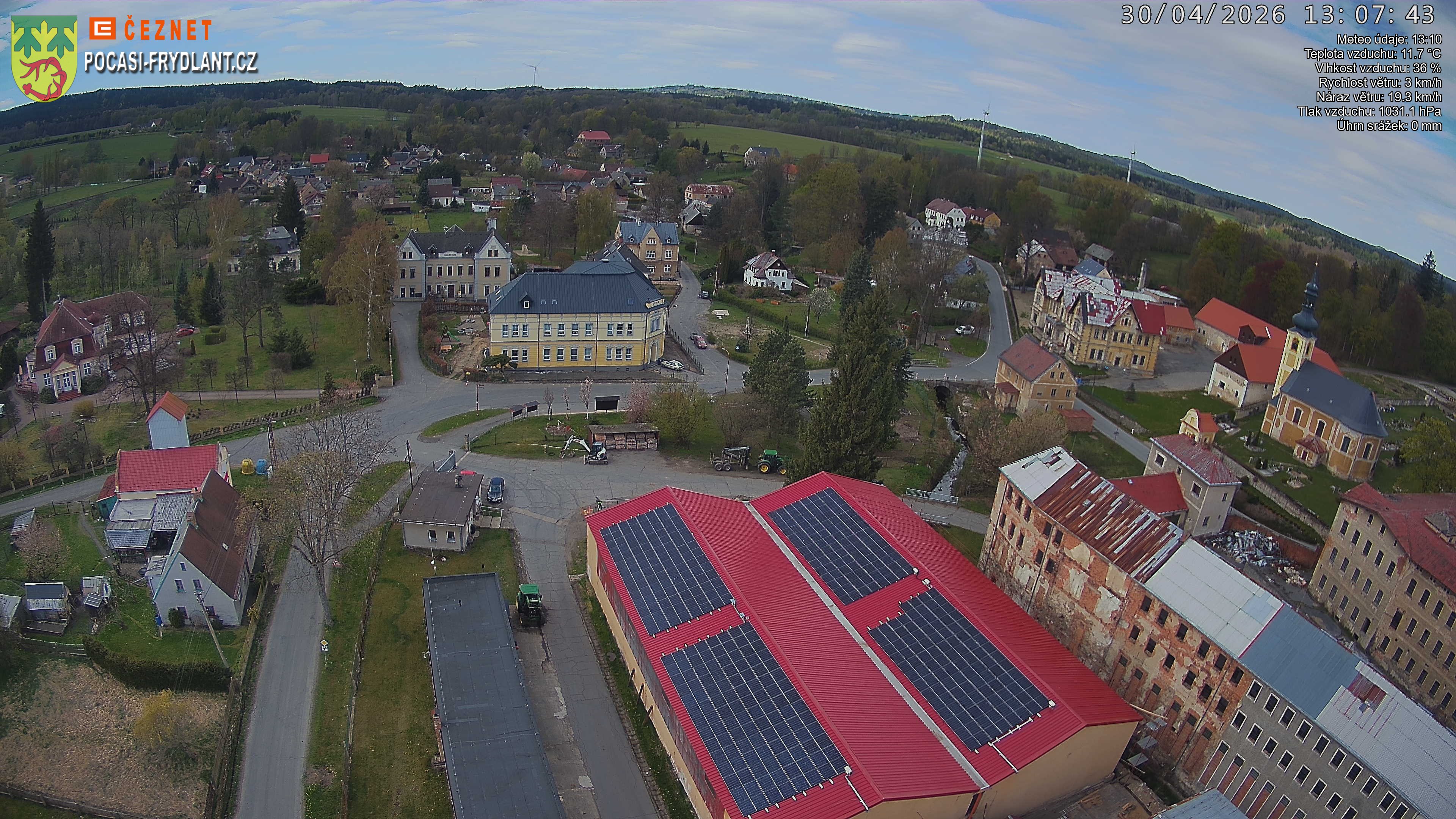 Náhled z kamery Jindřichovice p. S.