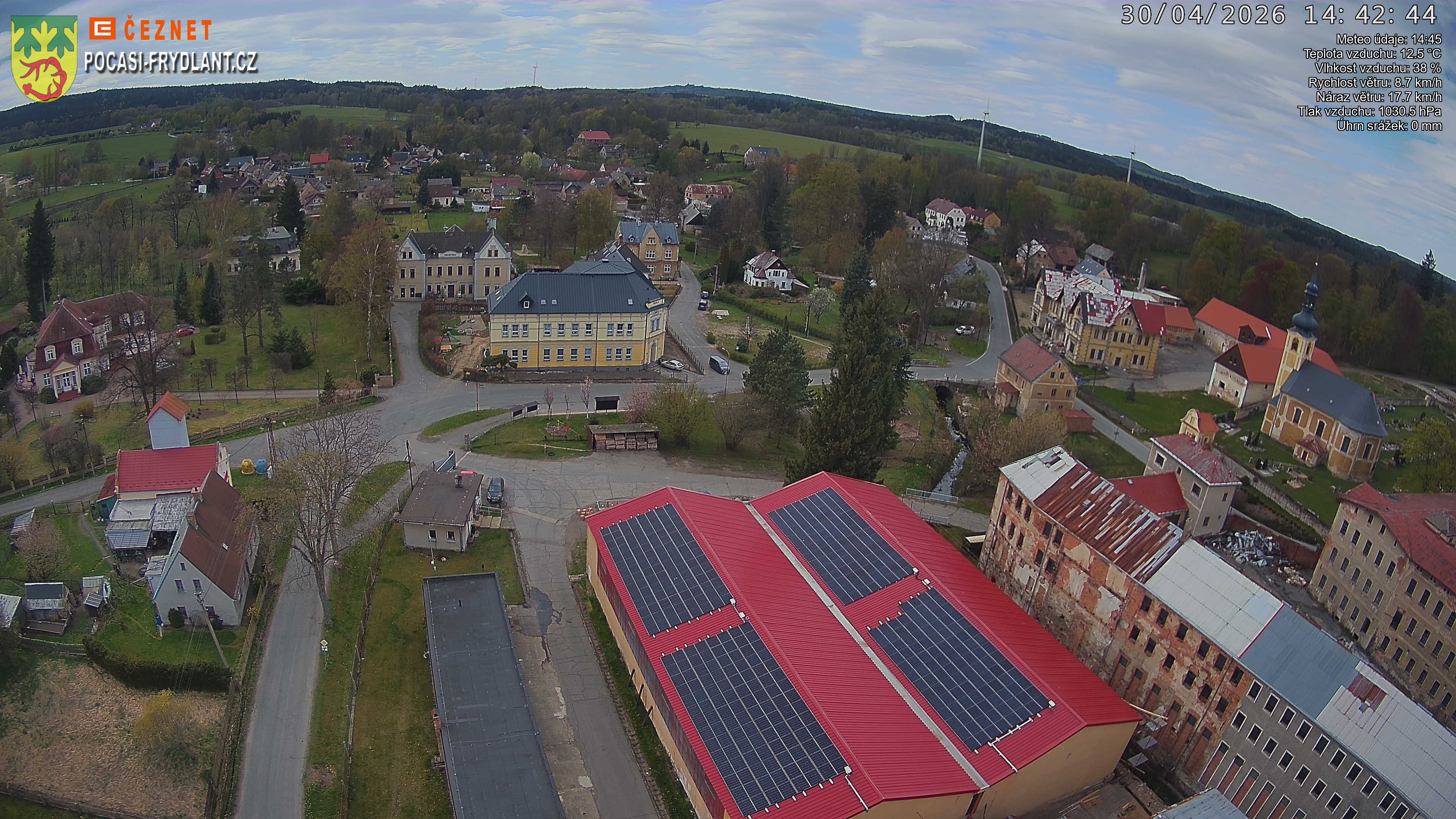 Náhled z kamery Jindřichovice p. S.