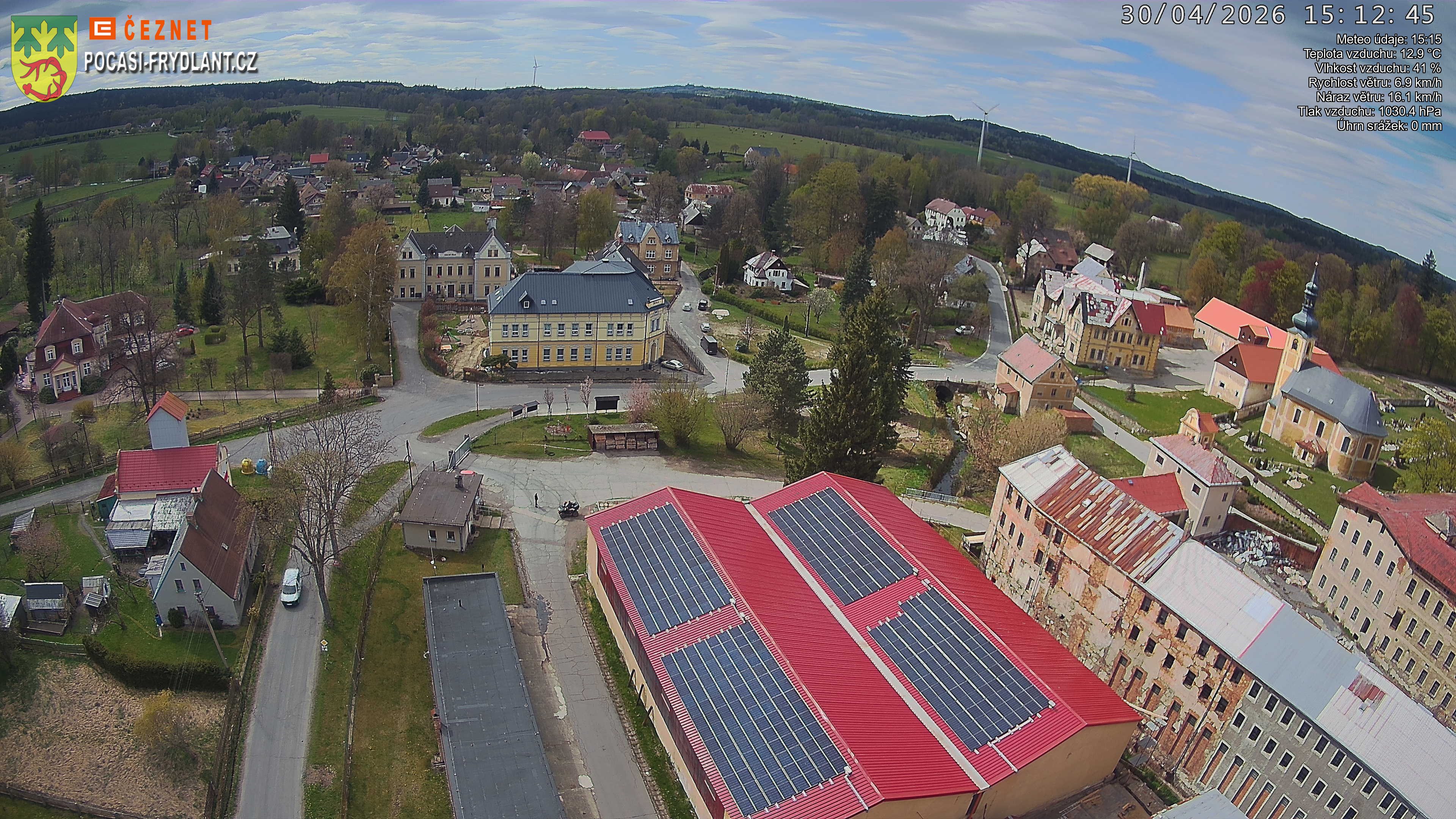 Náhled z kamery Jindřichovice p. S.