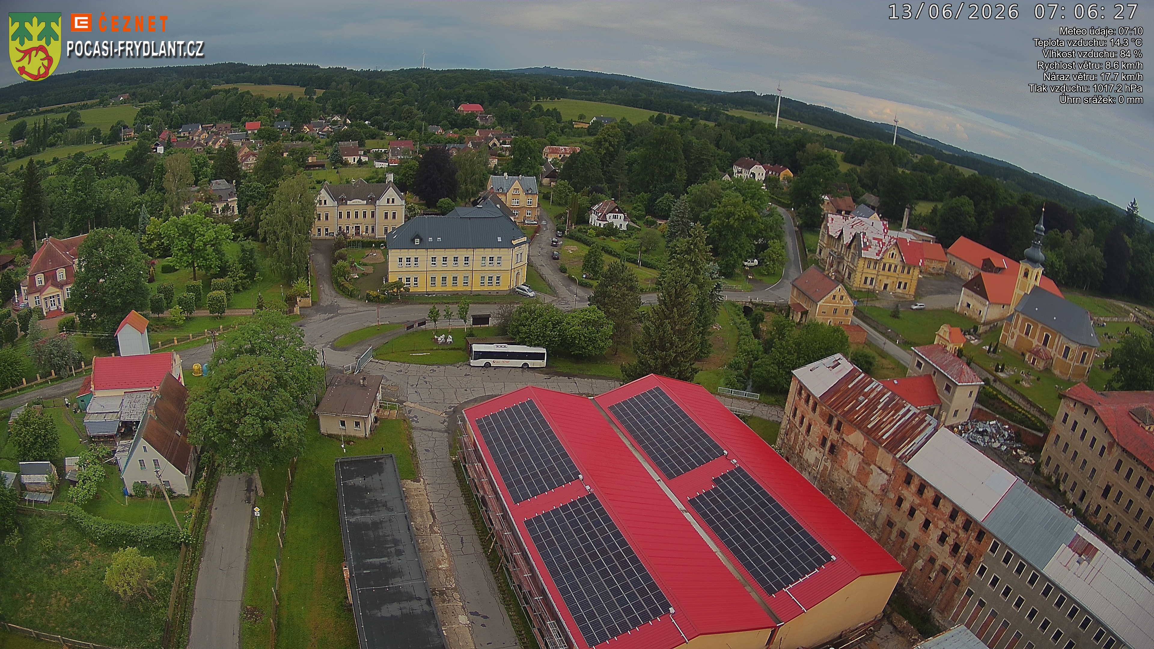 Náhled z kamery Jindřichovice p. S.