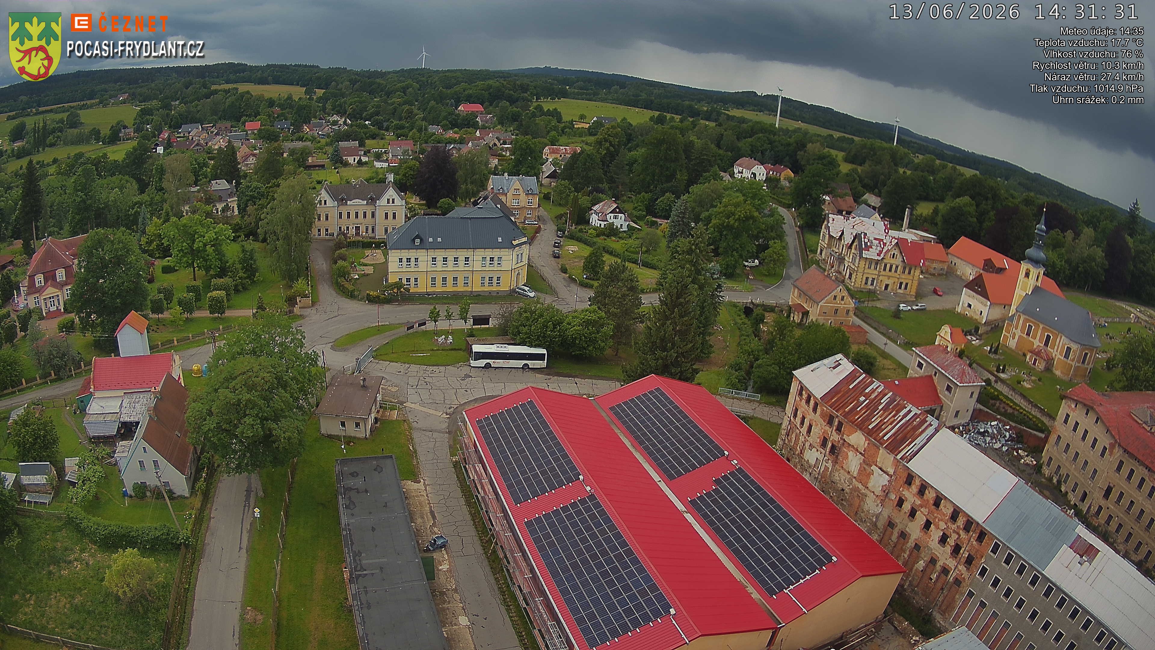 Náhled z kamery Jindřichovice p. S.