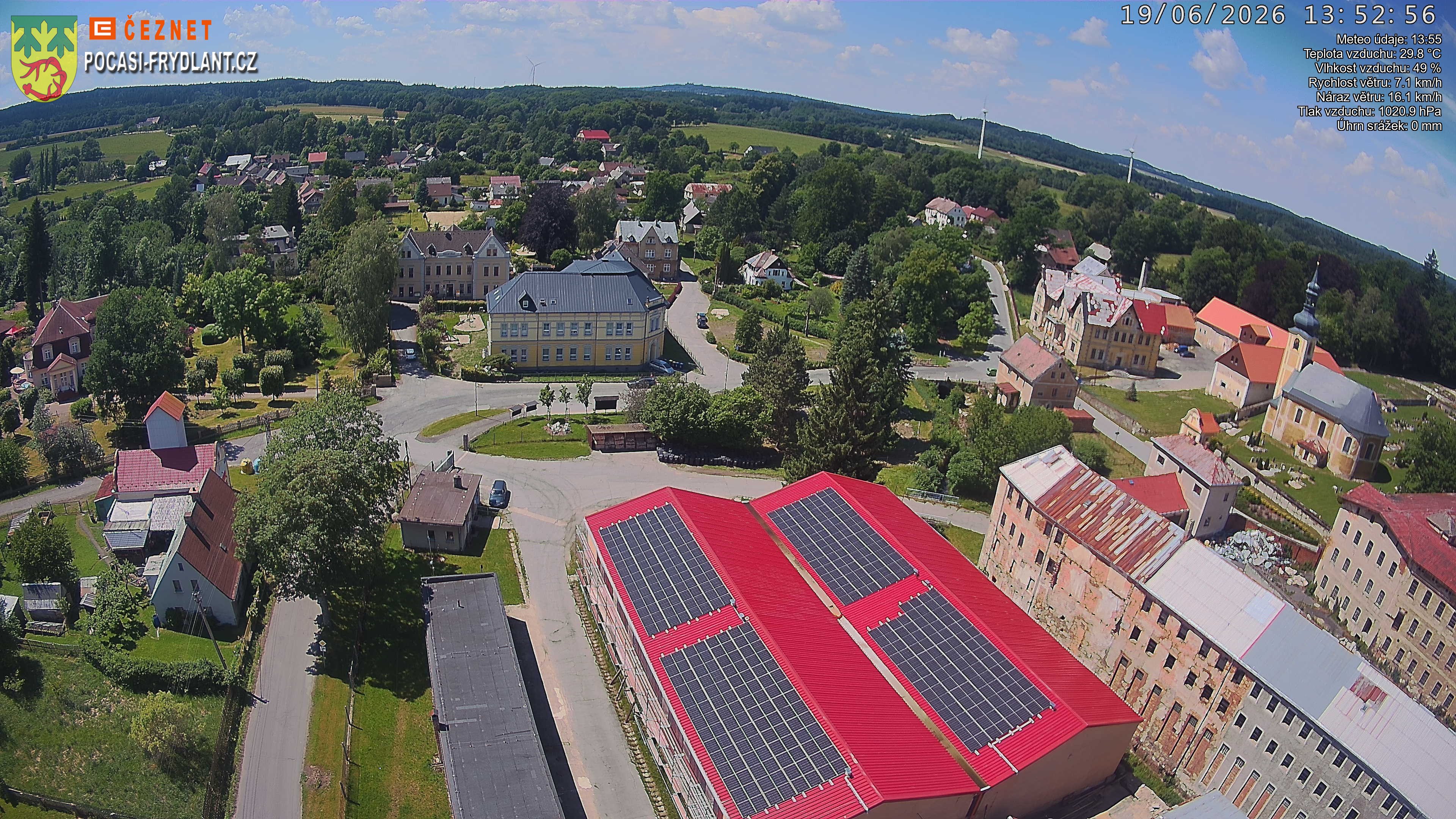 Náhled z kamery Jindřichovice p. S.