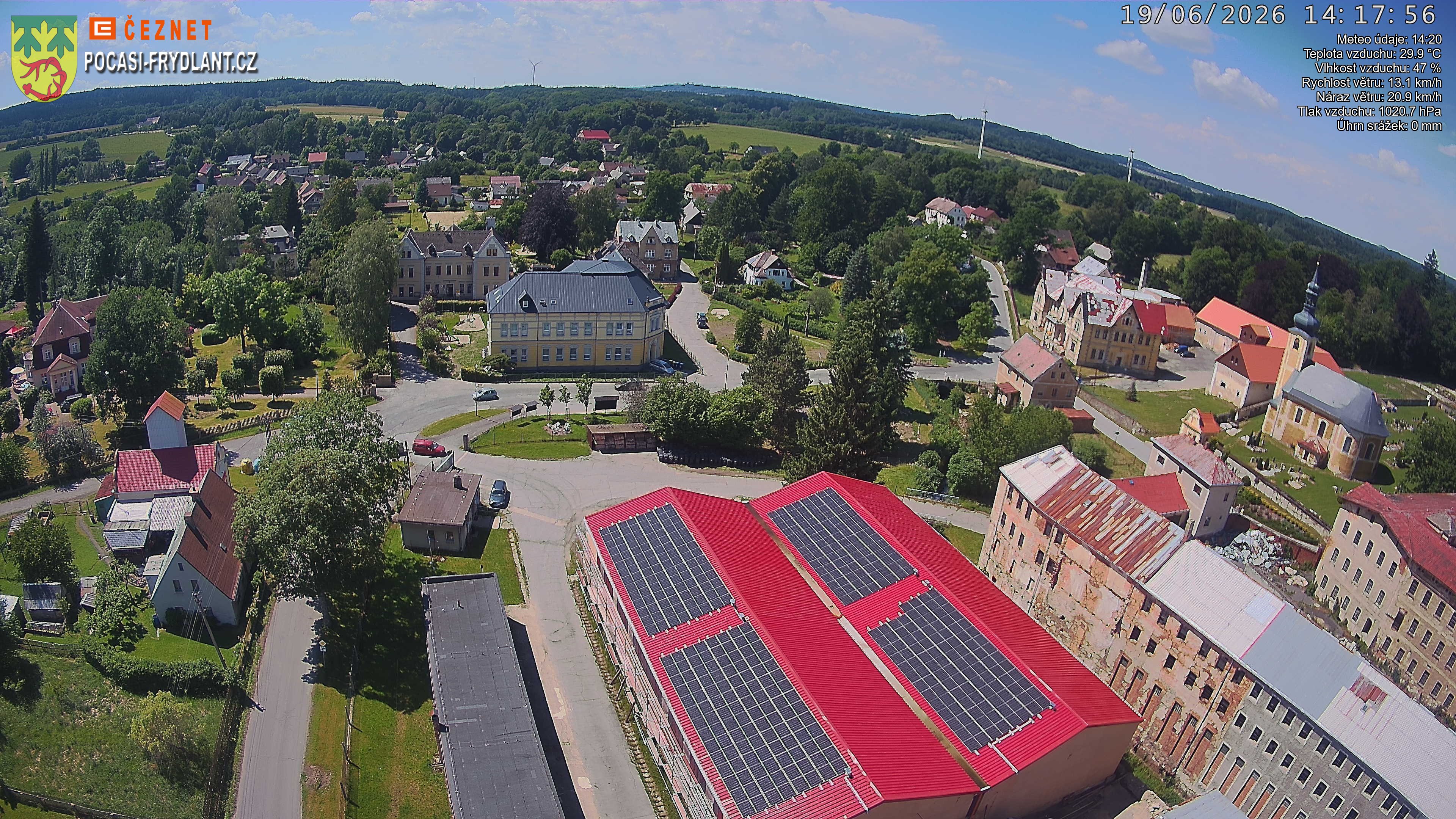 Náhled z kamery Jindřichovice p. S.