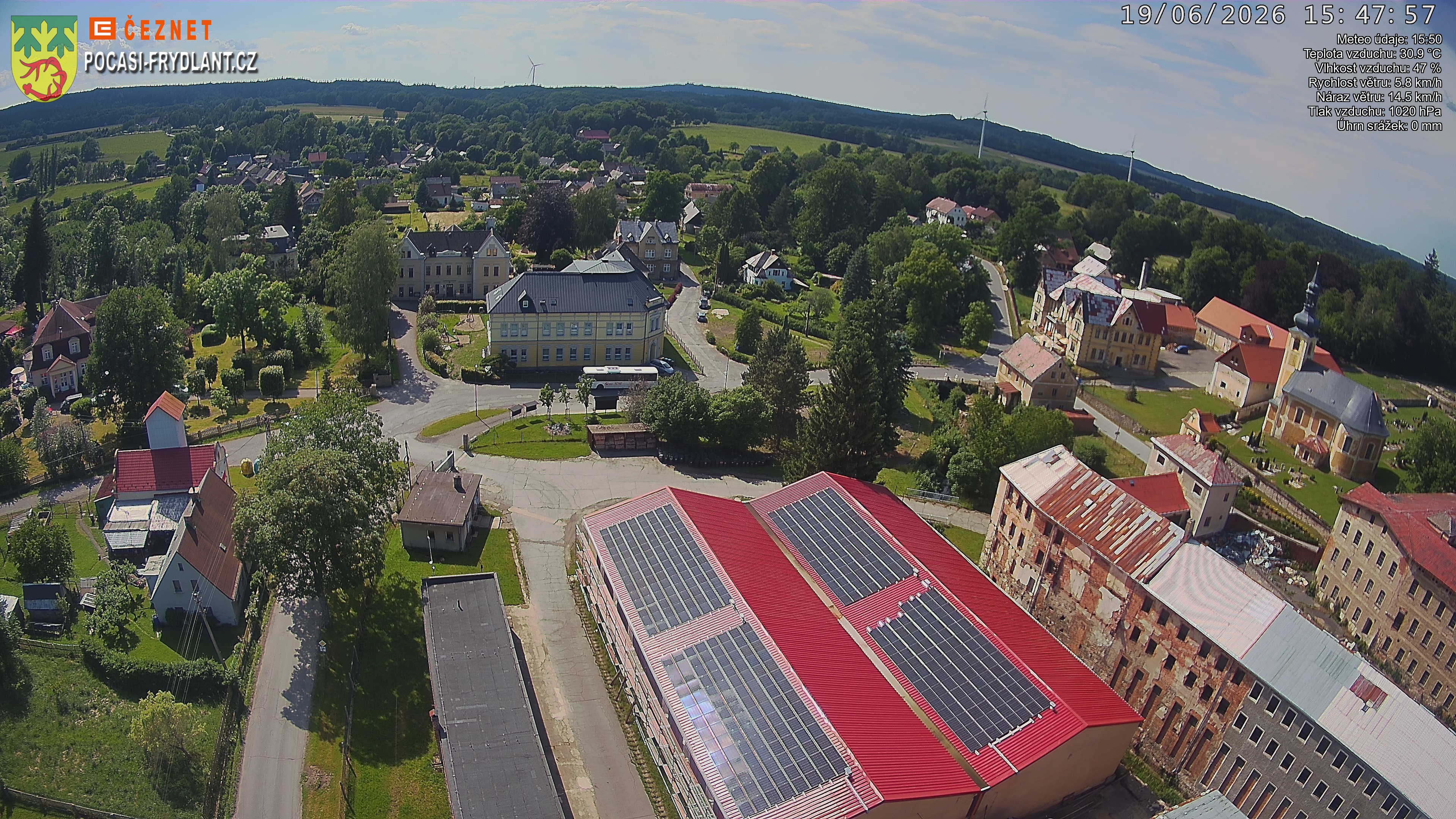 Náhled z kamery Jindřichovice p. S.