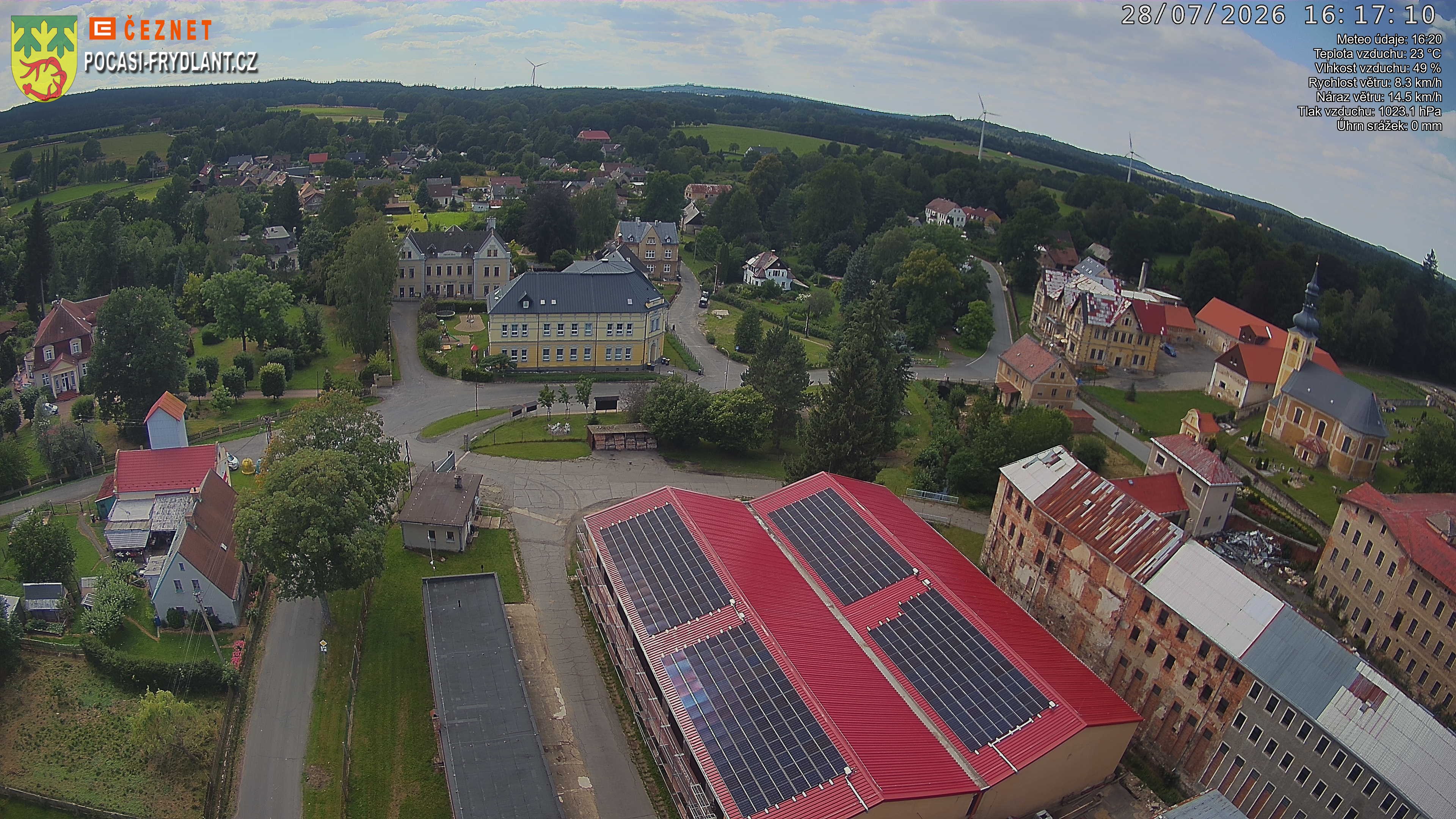 Náhled z kamery Jindřichovice p. S.