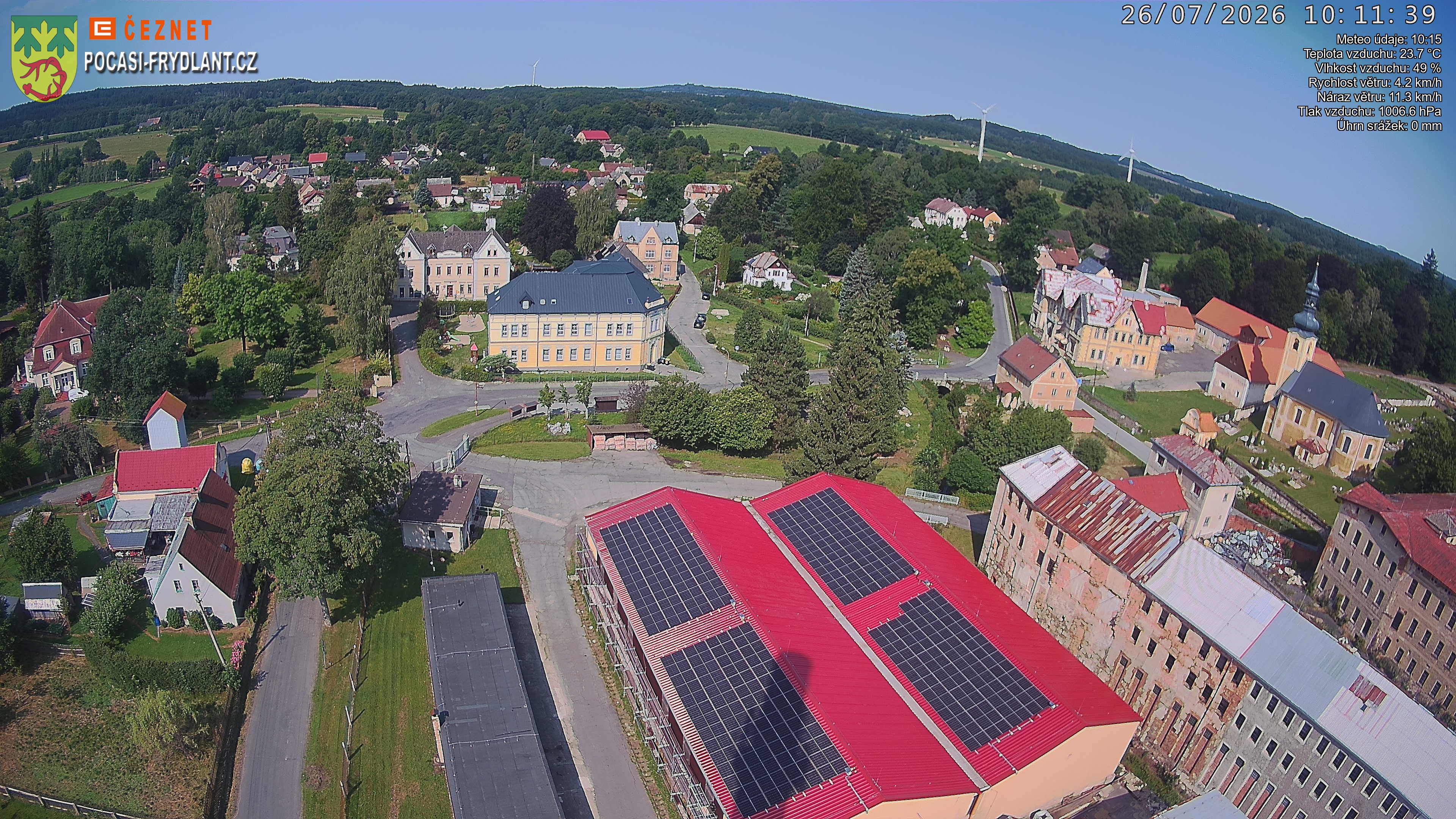 Náhled z kamery Jindřichovice p. S.