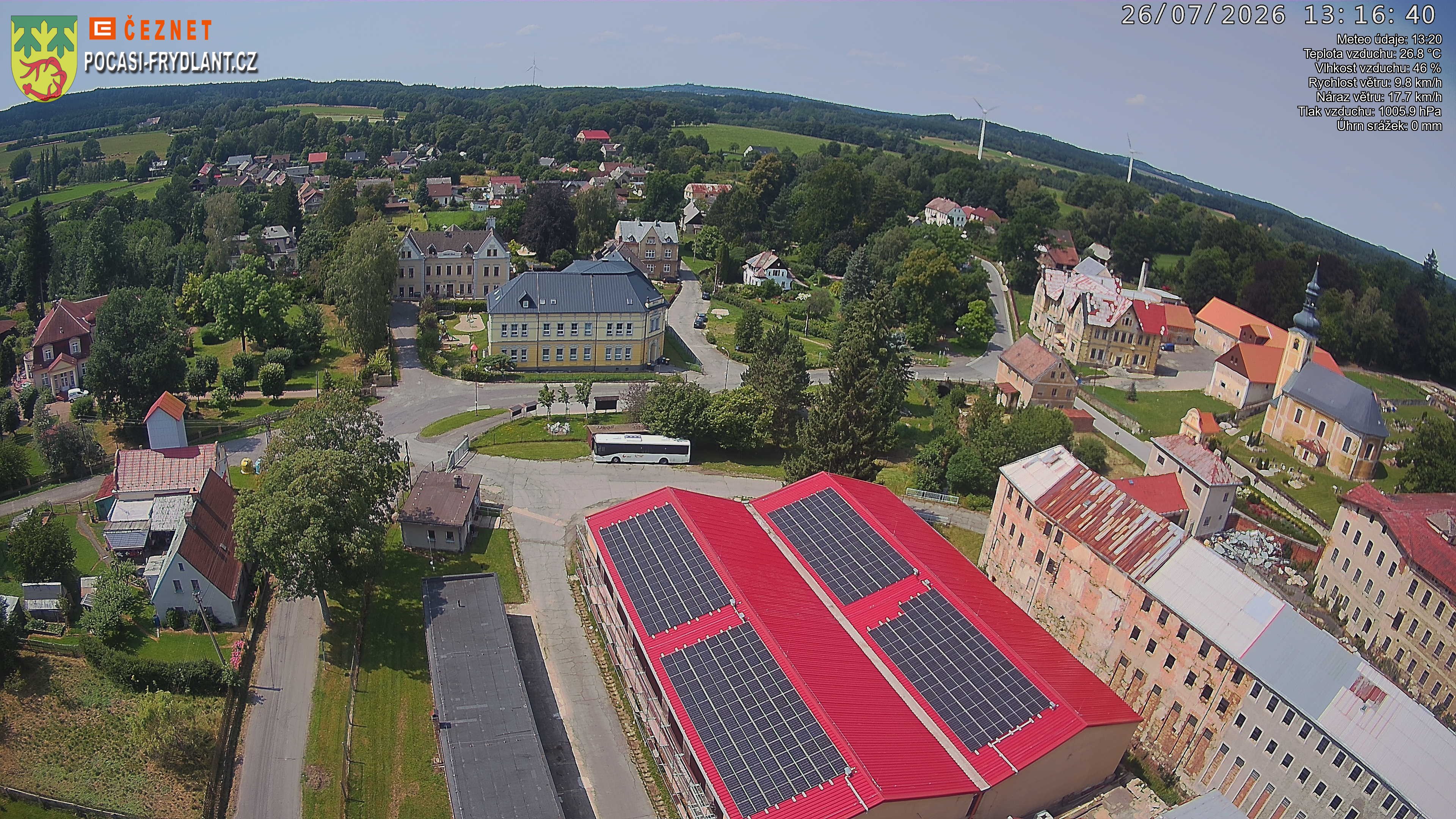 Náhled z kamery Jindřichovice p. S.