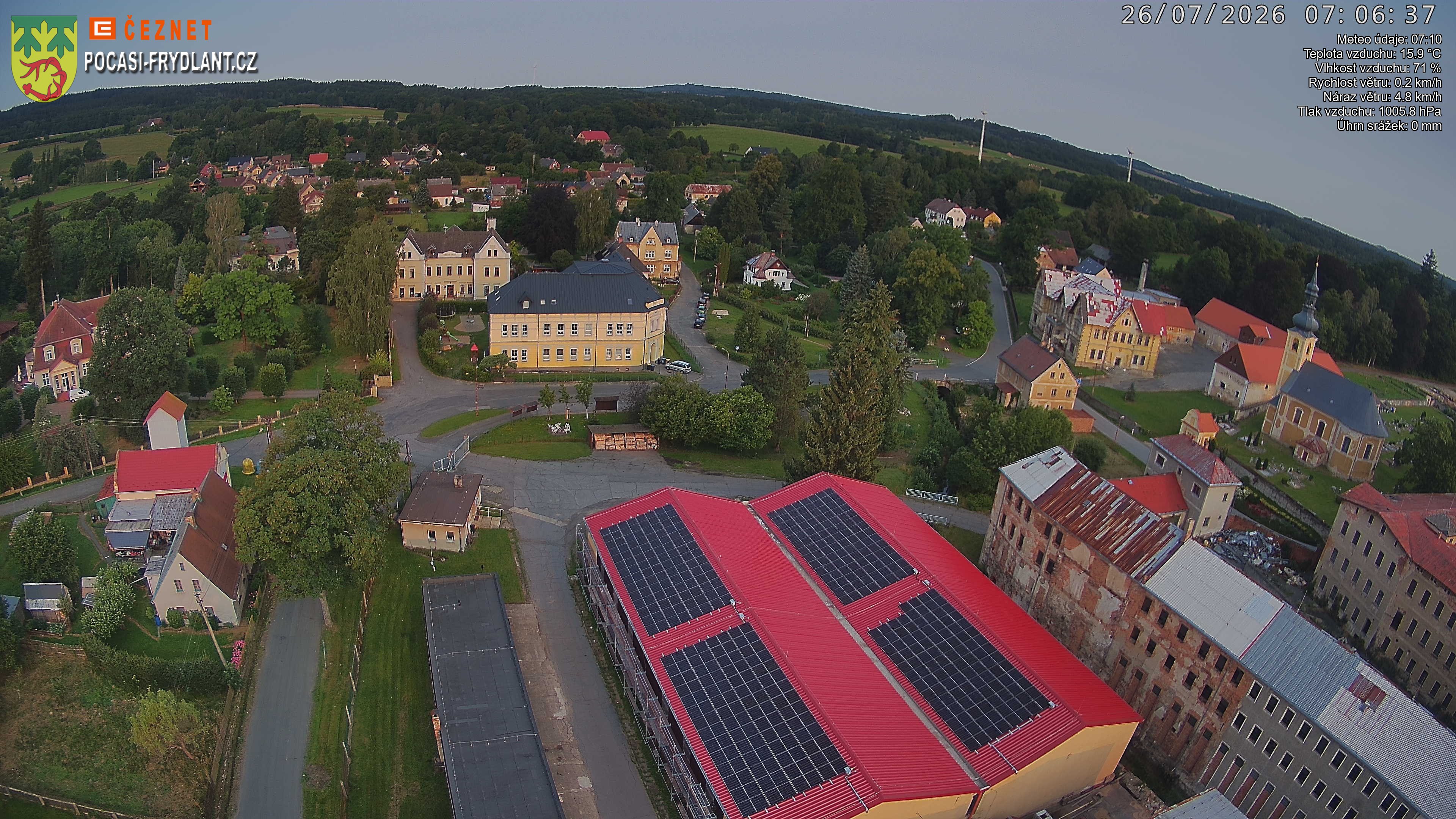 Náhled z kamery Jindřichovice p. S.