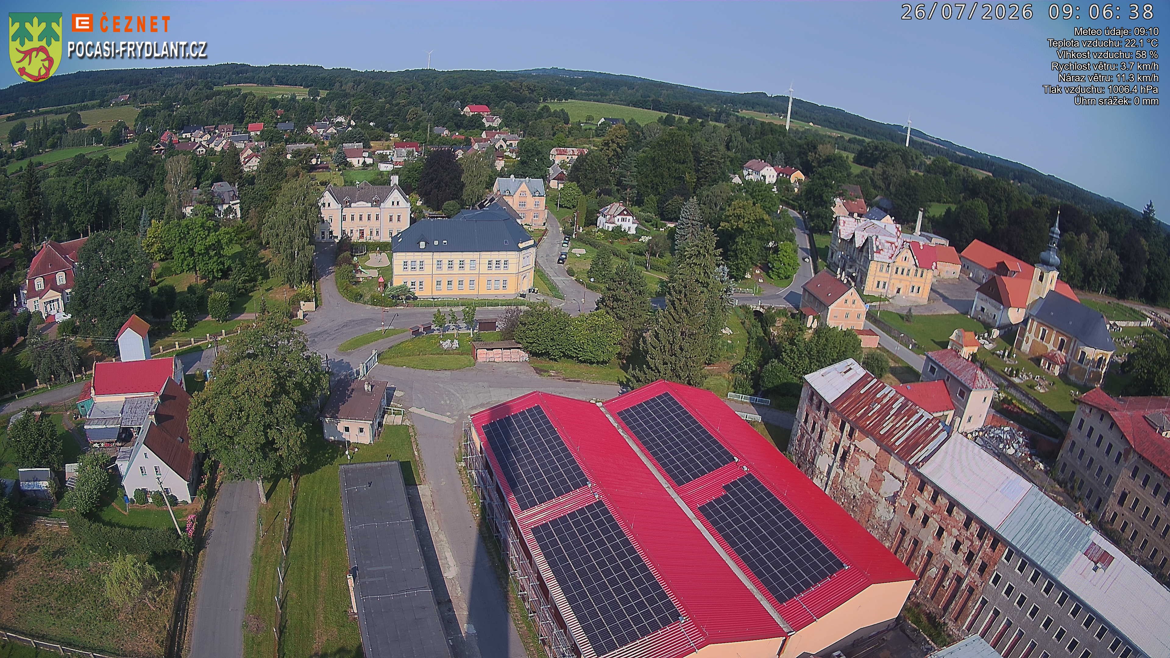Náhled z kamery Jindřichovice p. S.
