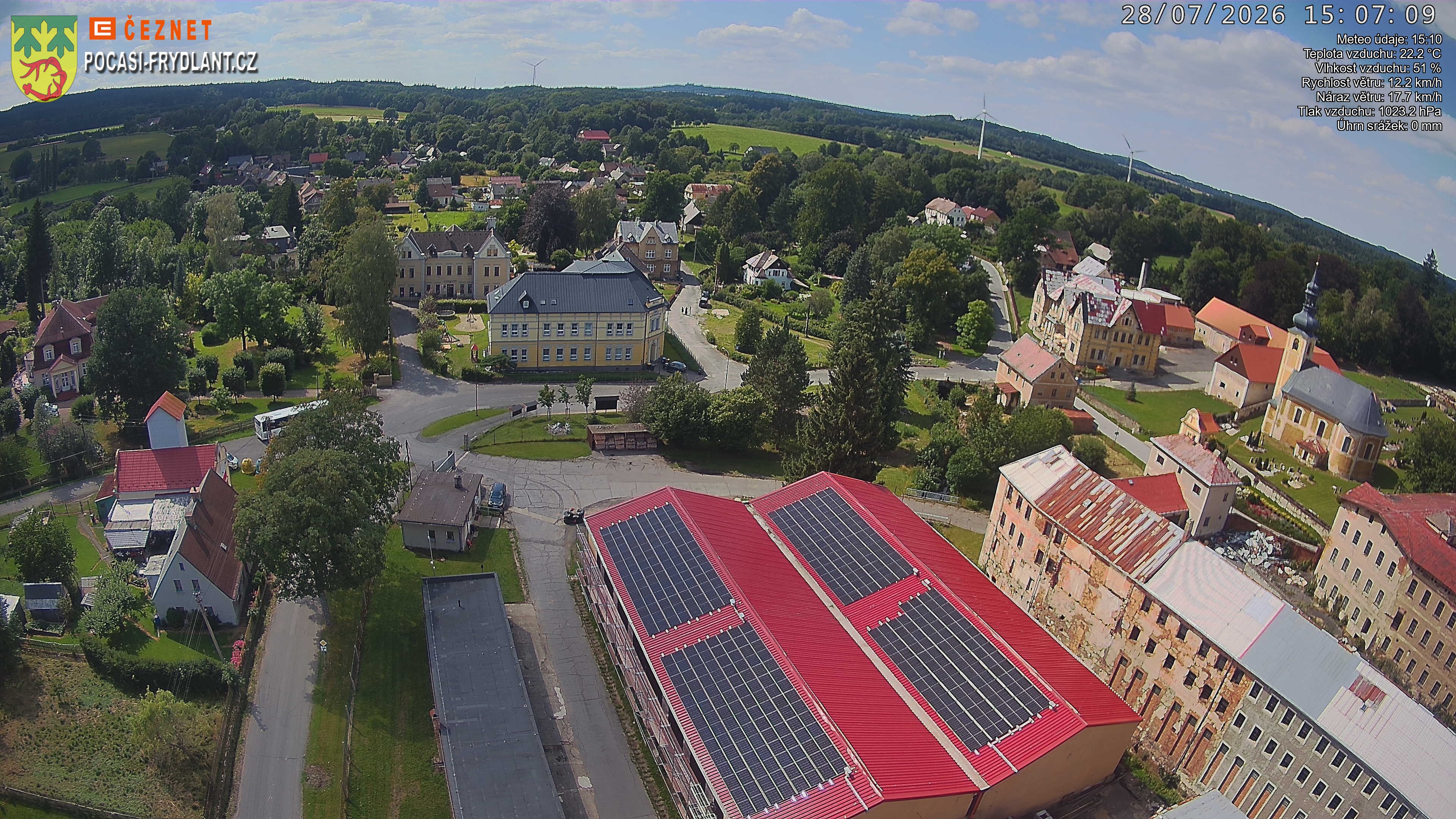 Náhled z kamery Jindřichovice p. S.