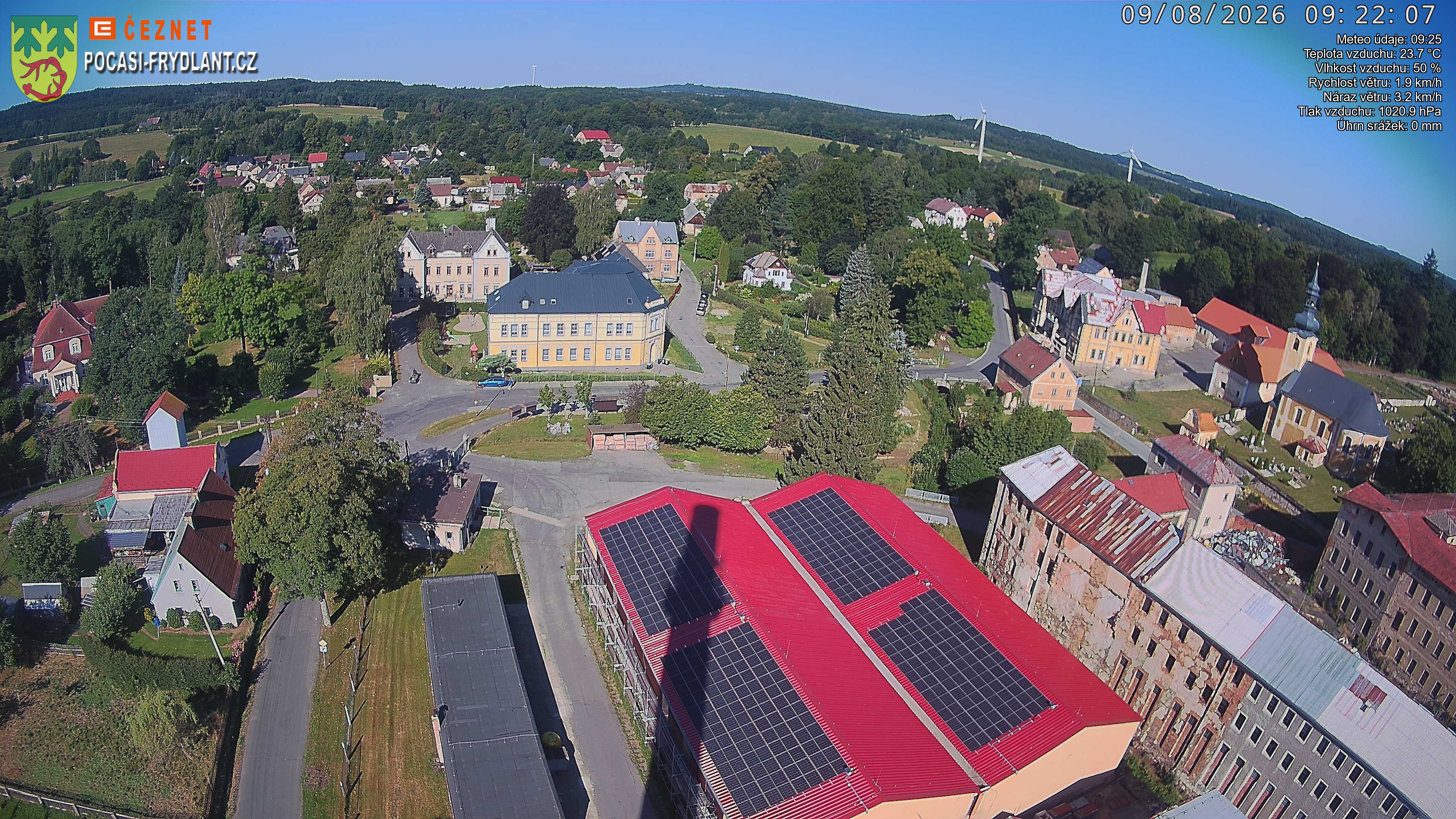 Náhled z kamery Jindřichovice p. S.